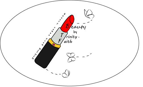 Beauty by Trinity-Faith lipstick logo illustration